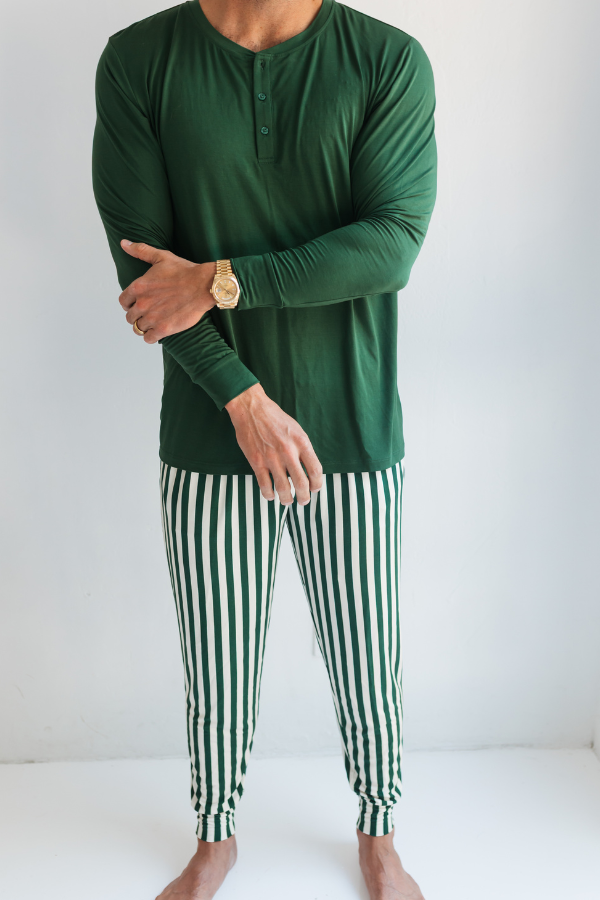 in my jammers Green Stripe Men's Jogger