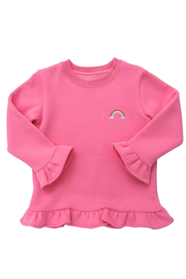 itsy bitsy Rainbow Ruffle Sweatshirt