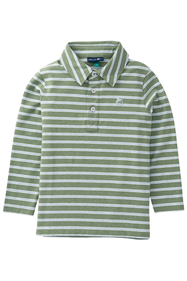 prodoh Boys' Long Sleeve Too Cool for School Polo