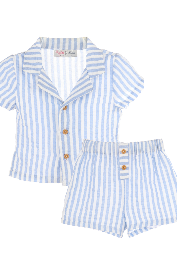 Sophie and Lucas Cuddle Cotton Short Set