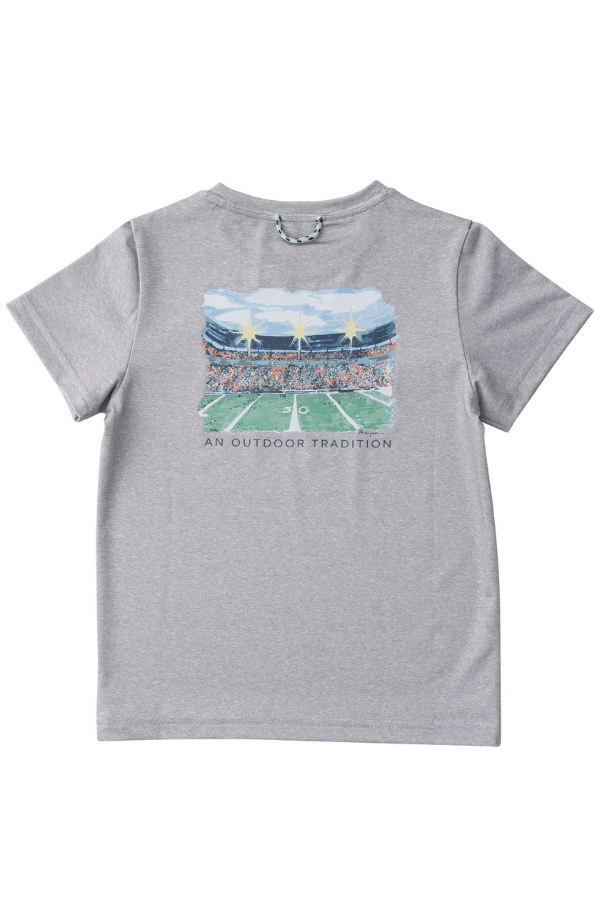 prodoh Boys Short Sleeve Pro Performance Tee | Heather Grey