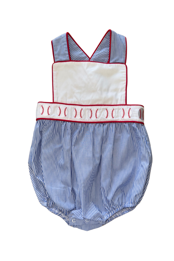 whimsy bay Classic Baseball Sunsuit