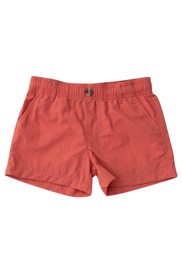 prodoh Boys' Outrigger Performance Short | Spiced Coral