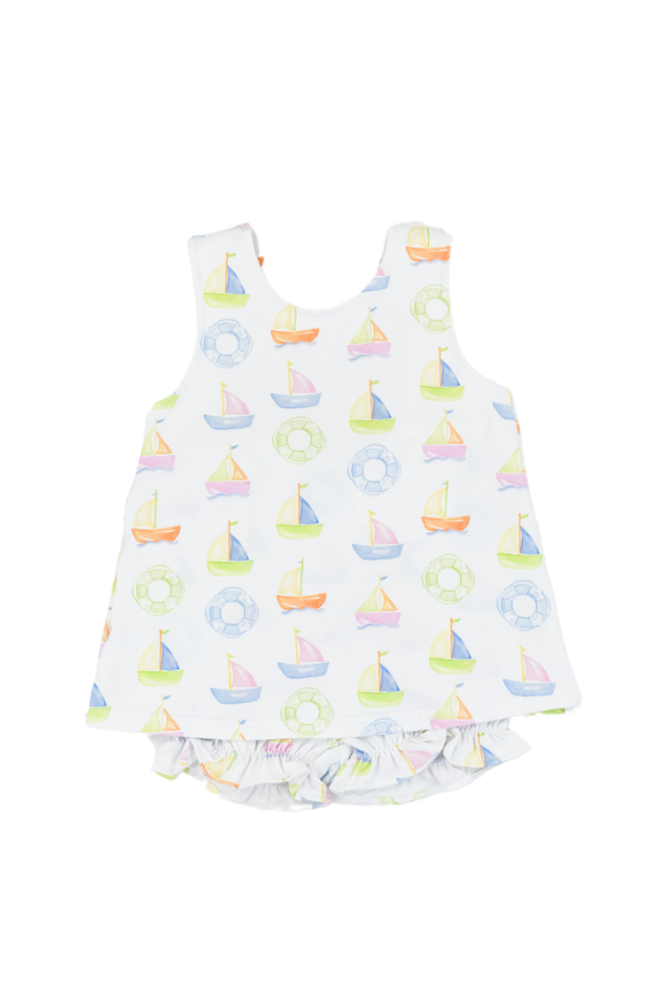 cypress row Sweet Sails Girls Swing Back Set