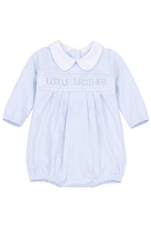 MAGNOLIA BABY Little Brother Smocked Long Sleeve Bubble