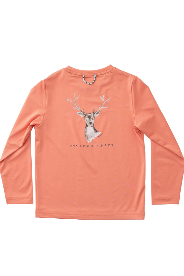prodoh Boys Long Sleeve Pro Performance Tee | Deer