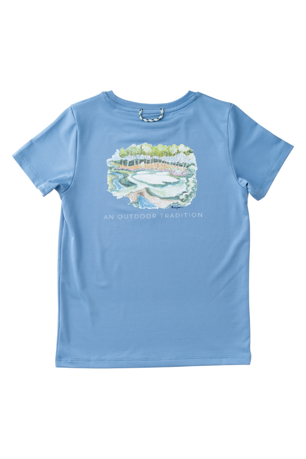 prodoh Boys Short Sleeve Pro Performance Tee | Ashleigh Blue