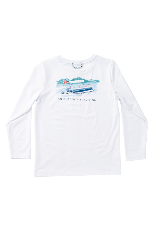 prodoh Boys Long Sleeve Pro Performance Tee | Bright White