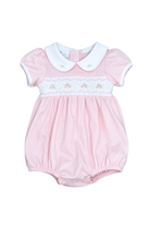 magnolia baby Emily Smocked Collared Girl Bubble