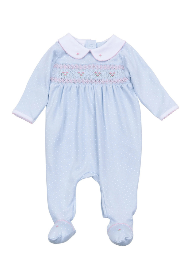 magnolia baby Piper's Classics Smocked Footie