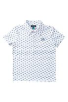 prodoh Boys' Short Sleeve Pro Performance Polo | Golf Cart Print