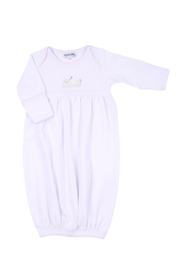 magnolia baby vintage duckies embroidered gown