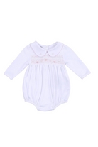 magnolia baby alice andrew smock collared bubble pink