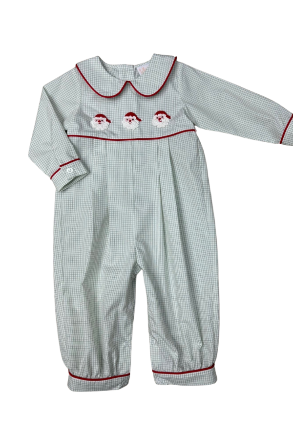 whimsy bay Classic St. Nick Collared Romper