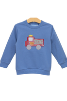 trotter street French Terry Pullover firetruck