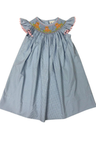 Delaney Smocked Sweet Dogs Bishop Dress