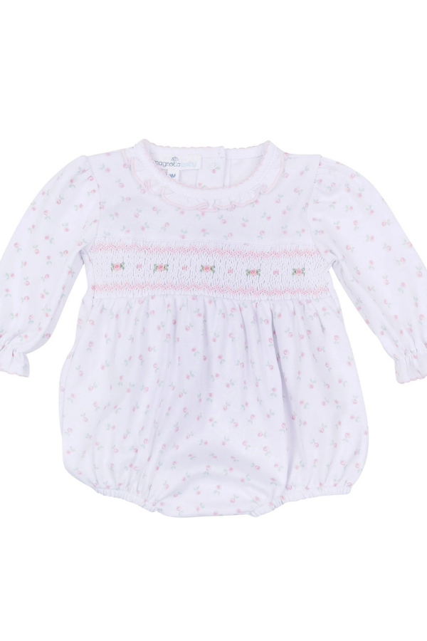 MAGNOLIA BABY Juliette's Classics Smocked Long Sleeve Bubble