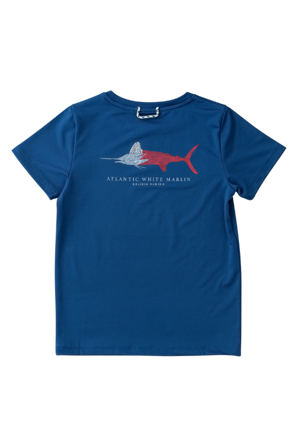 prodoh Boys Short Sleeve Pro Performance Tee | Navy Peony