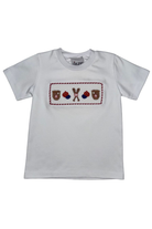 Delaney Boys Smocked Baseball Game Shirt