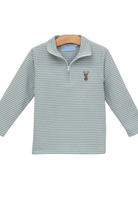 trotter street Deer 1/4 Zip Pullover