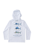 prodoh Pro Performance Hoodie Fishing Tee | Bright White Marlin