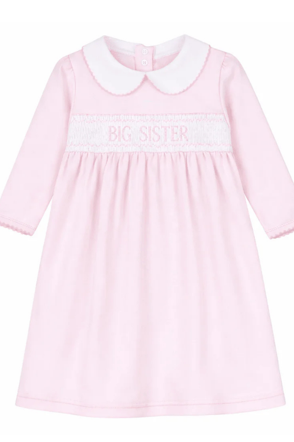 MAGNOLIA BABY Big Sister Smocked Long Sleeve Dress