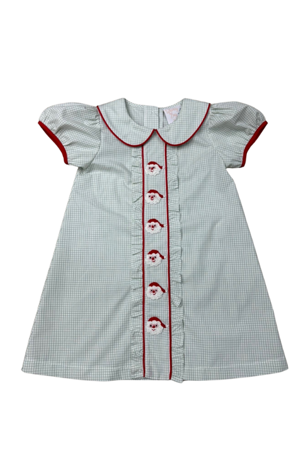 Classic St. Nick Collared Dress whimsy bay