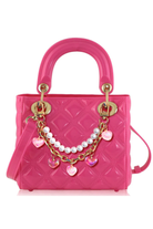 carrying kind Pearl Flamingo Pink Heart Purse