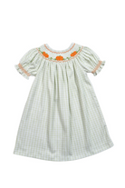 baby loren Pumpkins Hand Smocked Bishop Dress