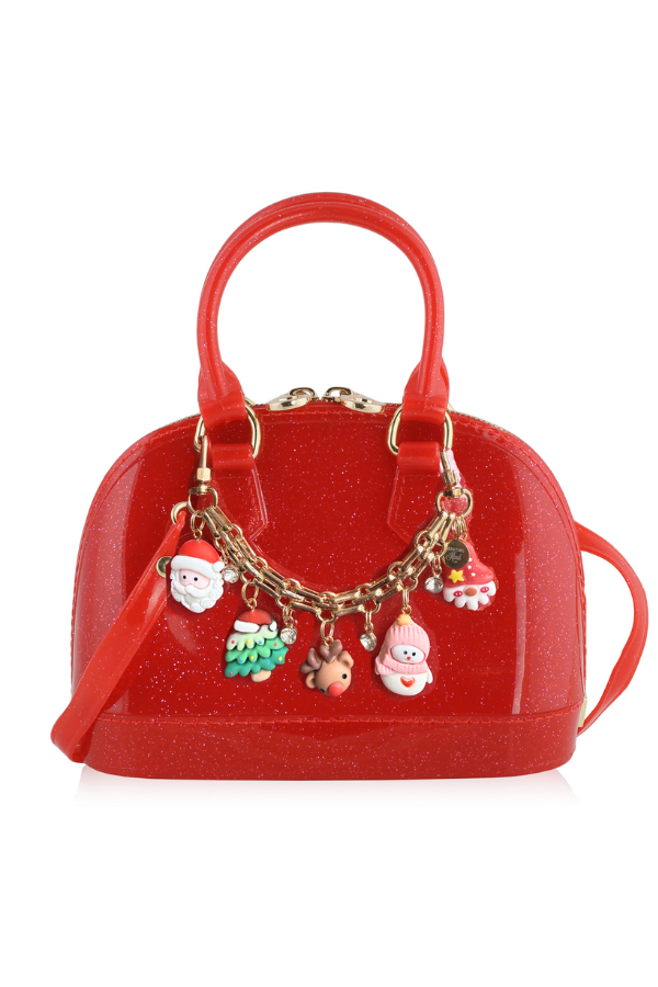 carrying kind cate Red Sparkle Bag
