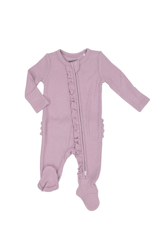 Dusty Lavender 2-Way Zipper Footie