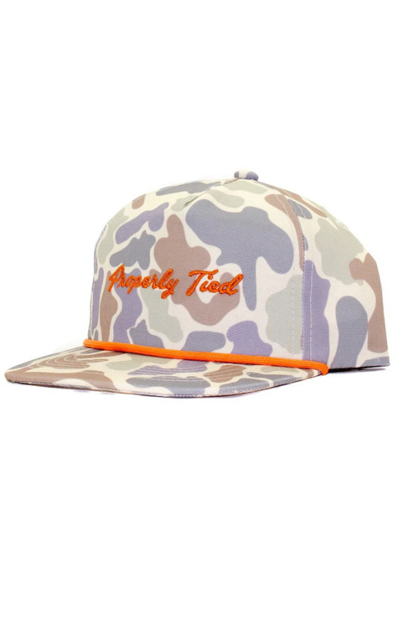 PROPERLY TIED Boys Sportsman Rope Hat Field Camo