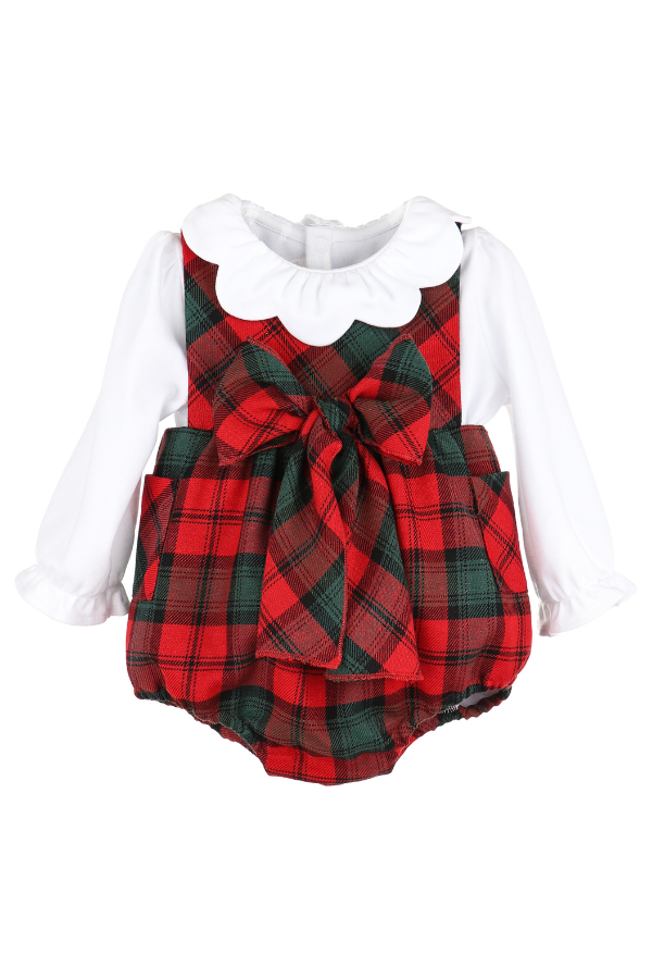 SOPHIE & LUCAS Tartan Tidings Bow Bubble Set