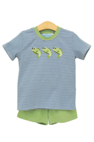 trotter street Hooked on Fishing Short Set