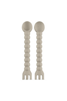 ryan & rose Cutie Tensils (Fork + Spoon) | Taupe