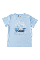 prodoh Boys Pro Performance Fishing Tee | Powder Blue