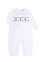 nellapima Christmas Tree Smocked Romper