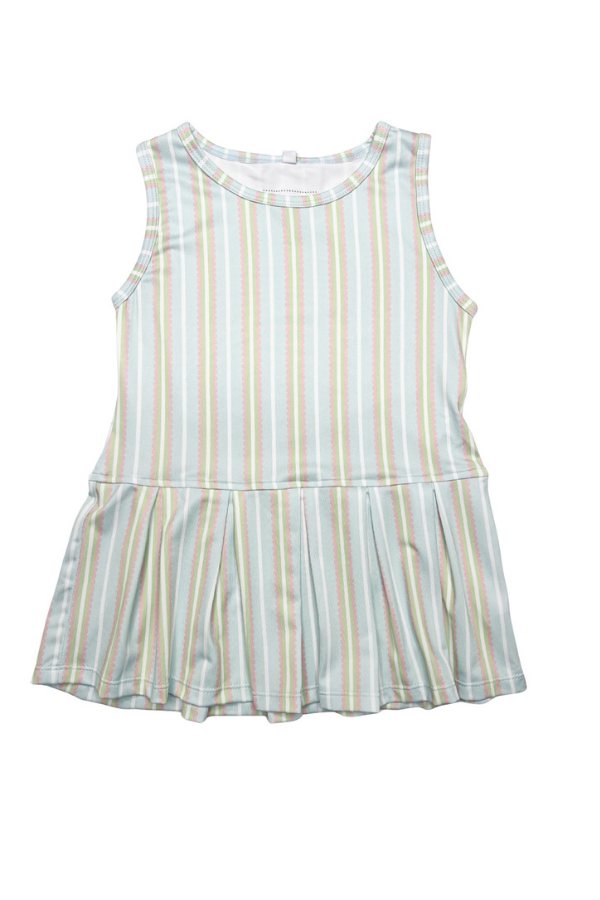 honesty Stripe Pleated Dress