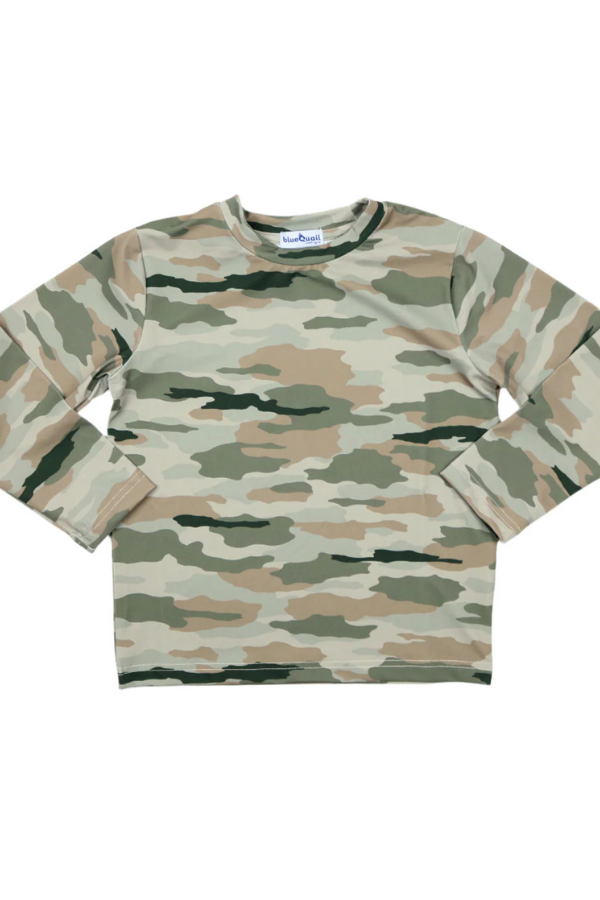 blue quail Classic Camo Long Sleeve Performance Tee