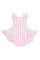 angel dear Candy Stripe Ruffle Sunsuit