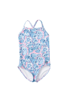 prodoh Girls' Spring Tides Bow Back One Piece Swimsuit