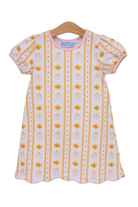 TROTTER STREET Pumpkin Patch Scalloped Dress