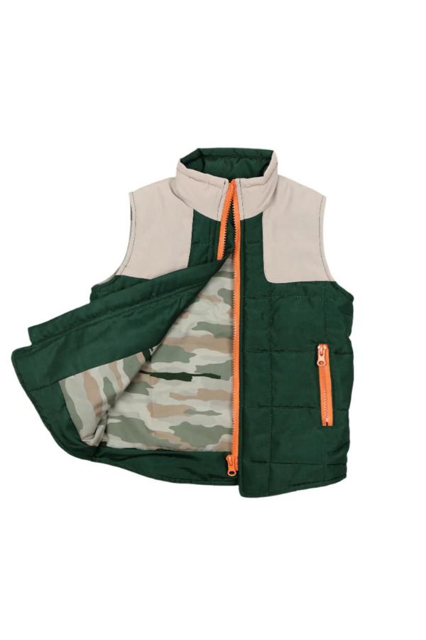 blue quail Quilted Vest