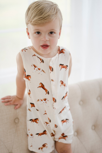 Horses Shortie Romper