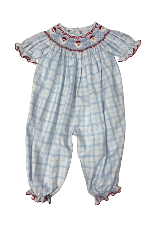 WHIMSY BAY Santa Baby Smocked Romper