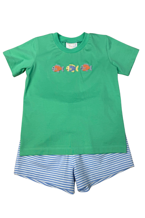 whimsy bay Three Little Fish Short Set