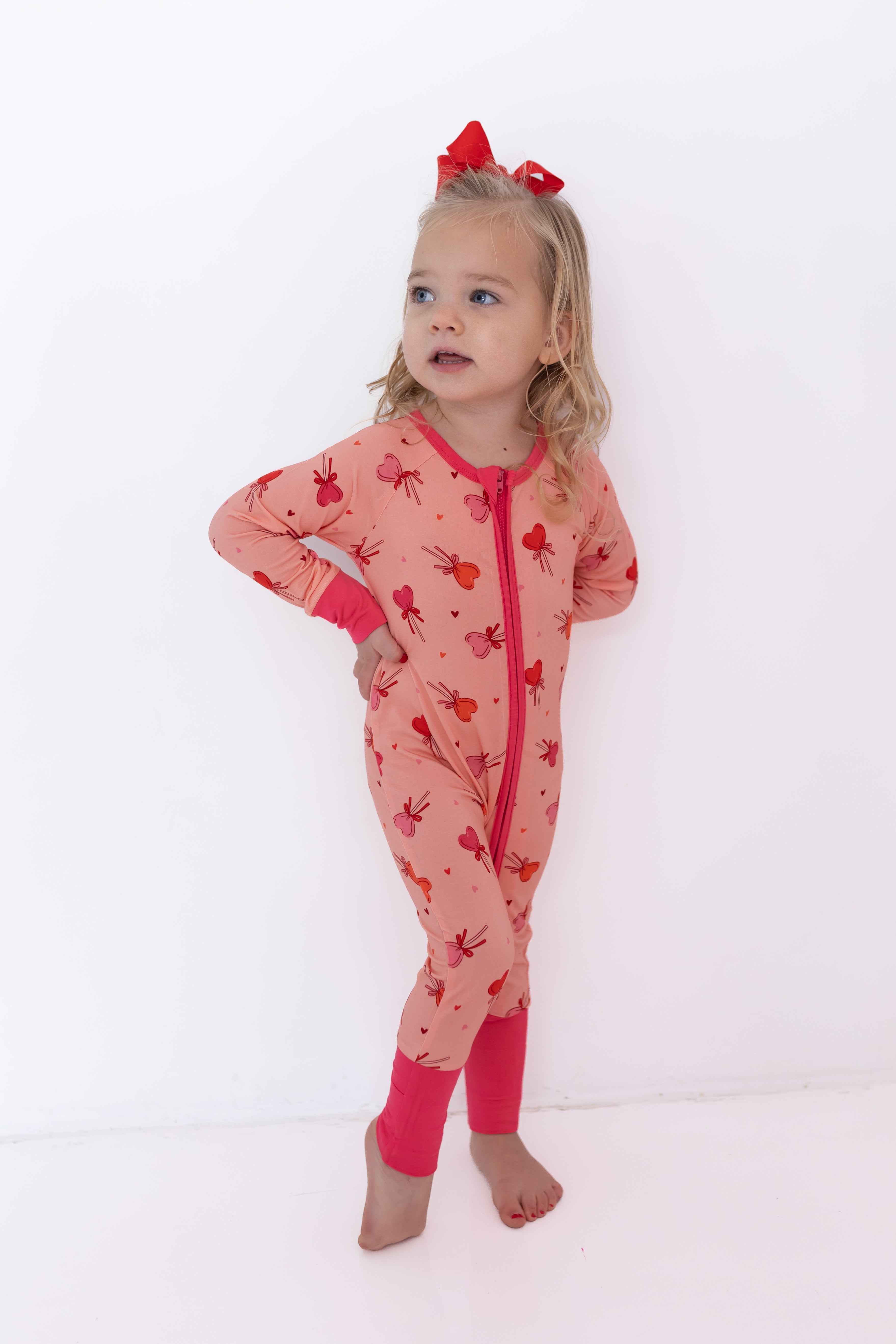 in my jammers Pink Sugar Rush Zipper Romper