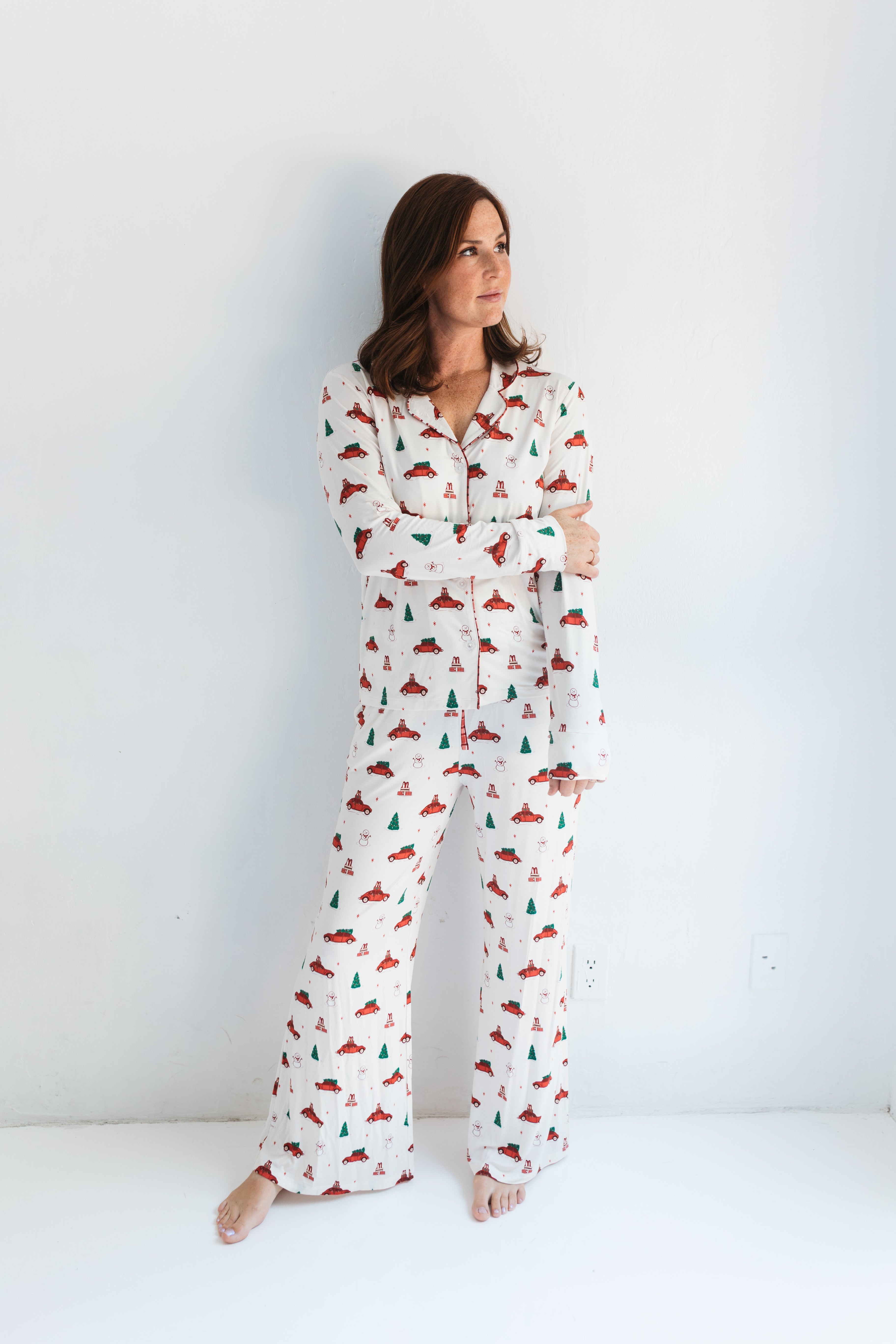 IN MY JAMMERS Red Holly Jolly Cruisers Women’s Set