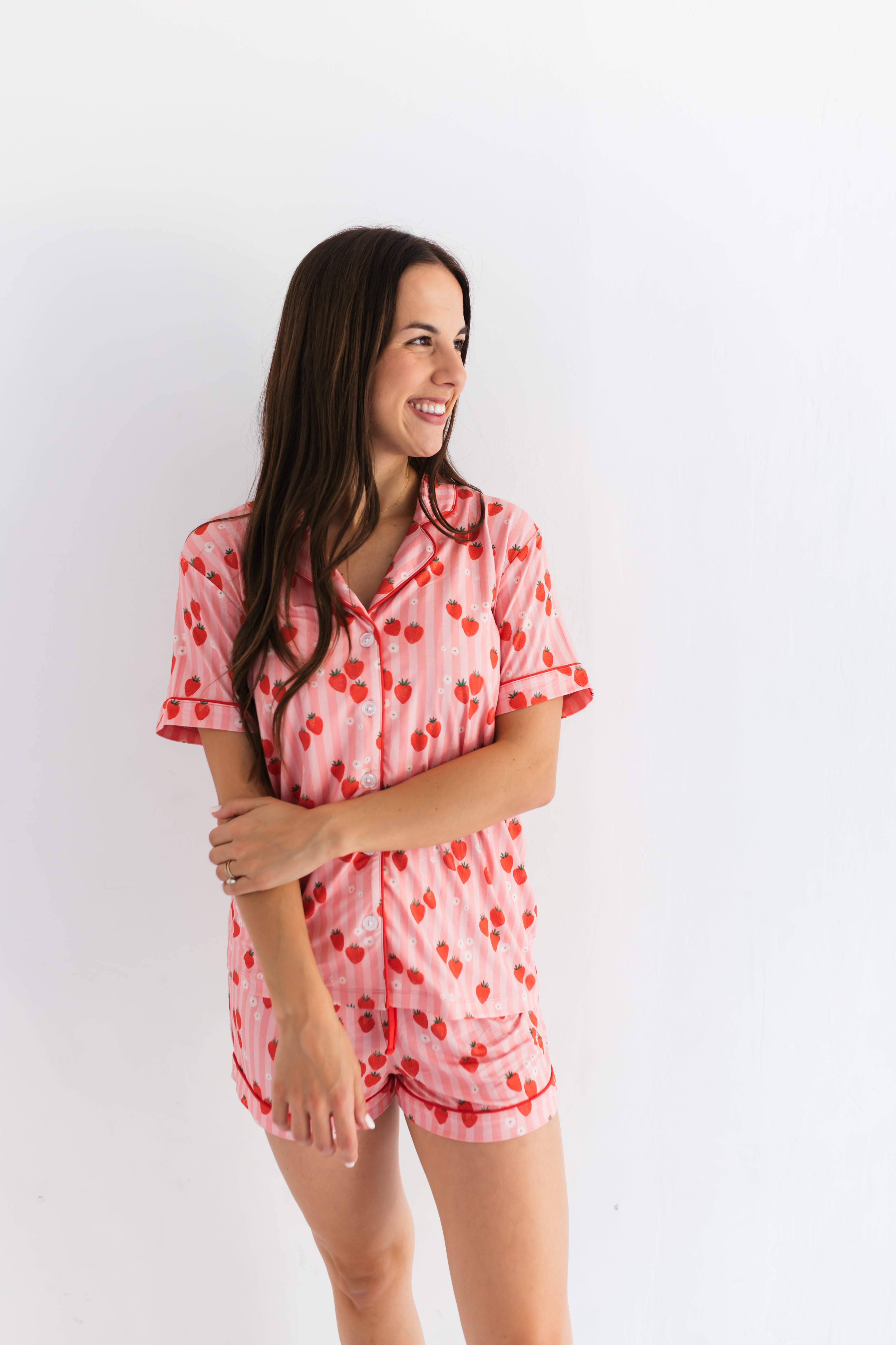 in my jammers Red Strawberry Women's Set