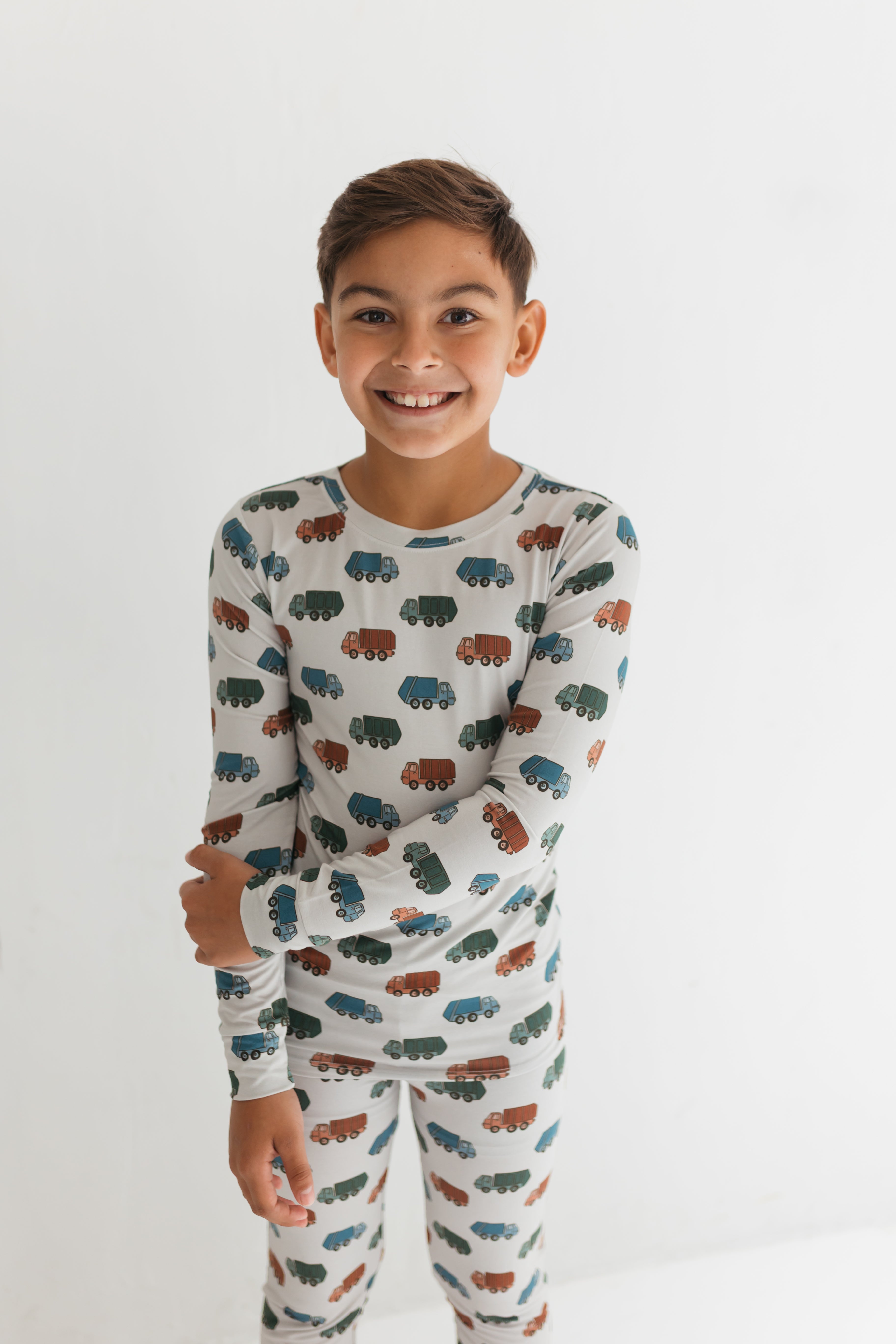 in my jammers Trash Trucks Two Piece Set